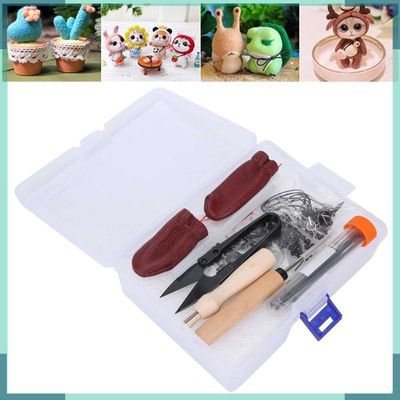 SEWACC Kit De Feutrage à Aiguille Laine à Feutrer Fil De Laine pour Feutrage De Bricolage Tampon De Feutre Loisirs Créatifs