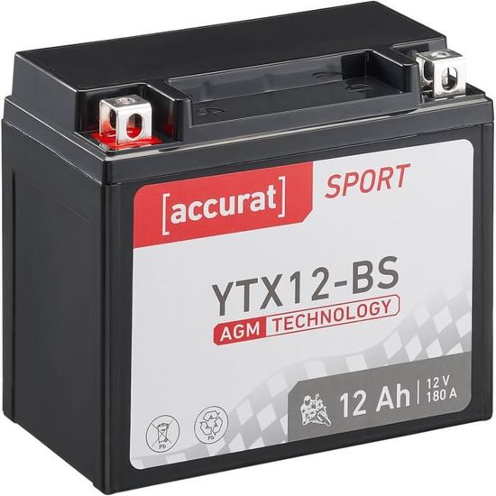 Batterie moto 12V 18Ah TOPCAR YTX20L-BS - Cdiscount Auto