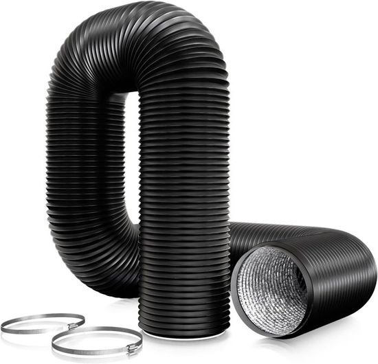 Tuyau Ventilation PVC 125mm X 6m - Pour Hotte Et Extracteur