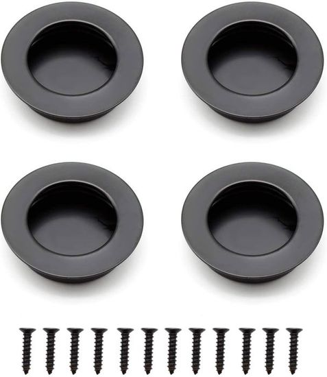 Poignée Ronde 40 Mm Poignée Inox Ronde à Coller - Equipement Pour Porte ...