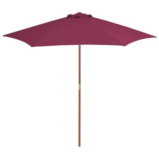 Parasol De Balcon Demi-lune - Protection UV, Mât Aluminium, Couleur Terre Cuite, Pour Terrasse Et Jardin