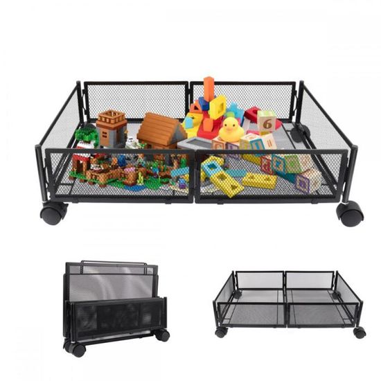 Rangement Sous Le Lit Transparent - 2 Boîtes Pliantes Anti-poussière 100x50x15 Cm Pour Couettes Ou Vêtements