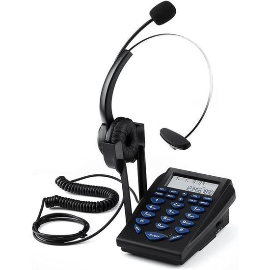 Mini Casque Filaire Pour Téléphones Professionnels, Téléphone De Bureau Avec Composeur De Centre