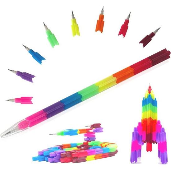 Kit de Crayon Flexible Crayons Pliable Rigolos Coloré pour Fête d'Enfants,  Cadeau pour les Anniversaire Enfants - Cdiscount Jeux - Jouets