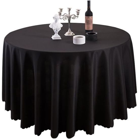 Nappe De Table Ronde Maison Restaurant Mariage Infroissable Anti Tache