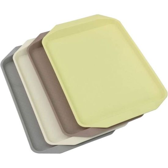 Lot De 5 Plateaux Rectangulaires Réutilisables - 30,5 X 22 Cm - Pour Petit-déjeuner, Cuisine, Café Ou Rangement