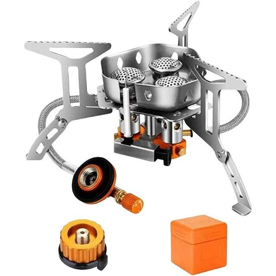 Réchaud De Camping Compact KOVEA Camp KB-0211 Camp 4 | Gaz, Ultra-léger | Parfait Rando Et Week-end