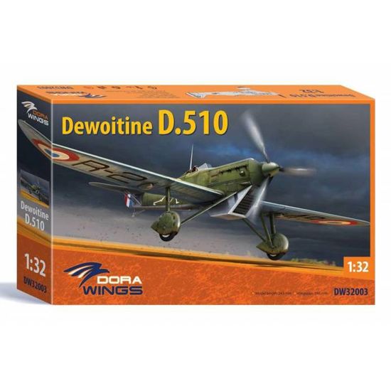 Maquette Avion Dora Wings DW32005F - Dewoitine D.510 GC I/1 1940 - Édition Limitée - NEUF