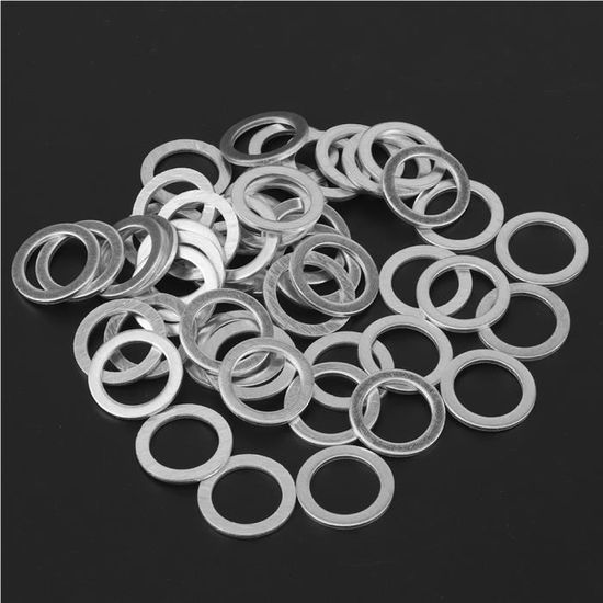 20pcs Rondelles Bouchon Vidange Huile Aluminium 14.2mm - Compatible Honda Civic CR-V Pilot Et Plus