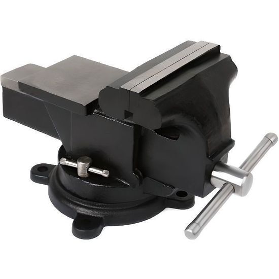 Étau de table GOTOTOP - Base pivotante à 360° - Enclume solide - 5 (125mm) - Bricolage