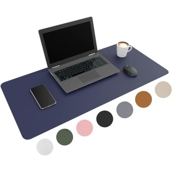 Sous-main De Bureau 80x30 Cm - Tapis Souris Antidérapant, Protection Bureau, Design Marbré Rose, Pour Gaming Ou Bureau Maison