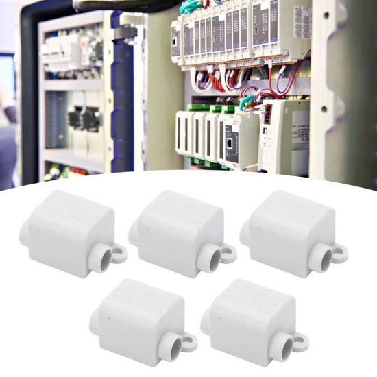 Lot De 5 Connecteurs De Fil Haute Performance En Laiton Double Vis - Bornier Câble 1000V 100A ABS Pour 2,5 à 16 Mm²