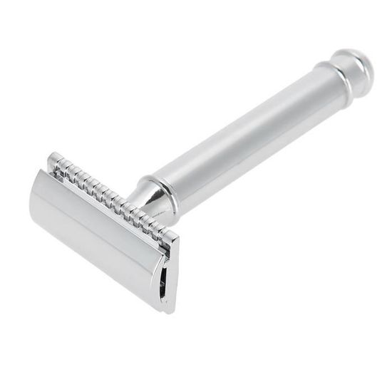 Rasoir De Sécurité Réglable Double Tranchant - Alliage De Zinc Argenté | Kit Rasage Traditionnel