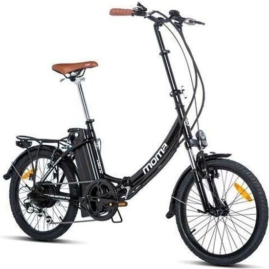 MOMA BIKES - Vélo électrique VAE pliant de ville - E -20.2" - Aluminium - SHIMANO 7 Vitessses - Batterie Ion Lithium - 36V - 16Ah