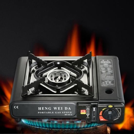 Anti-dérapant Compact Portable Barbecue Poêle Cuisinière À Gaz Réchaud De Camping Résistant À La Corrosion pour La Maison En Plein A