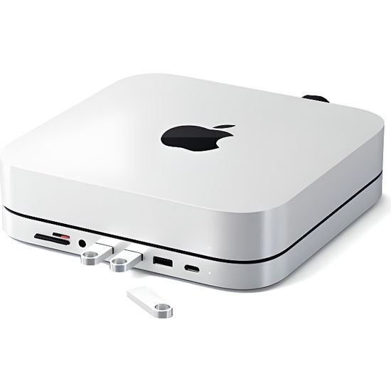 HUB USB C Satechi pour Mac Mini Argent