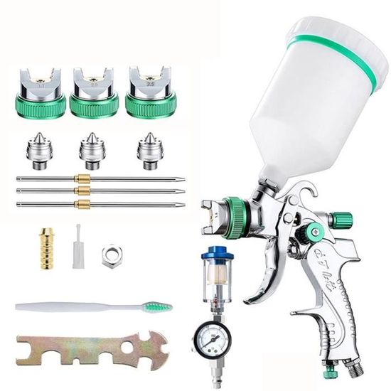 Pistolet De Sablage Par Gravité - 2 Buses En Céramique + Régulateur - Marque TCP Global - Modèle SB8077 - Neuf