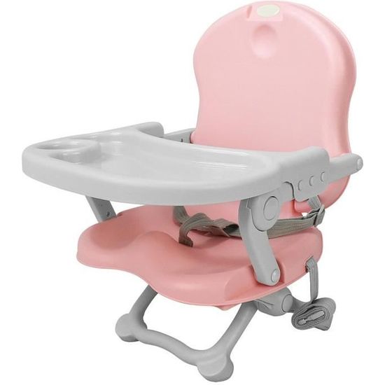 Réhausseur de chaise pour enfant, Rehausseur Bébé, Rose, Hauteur:  38-42-46-50 cm