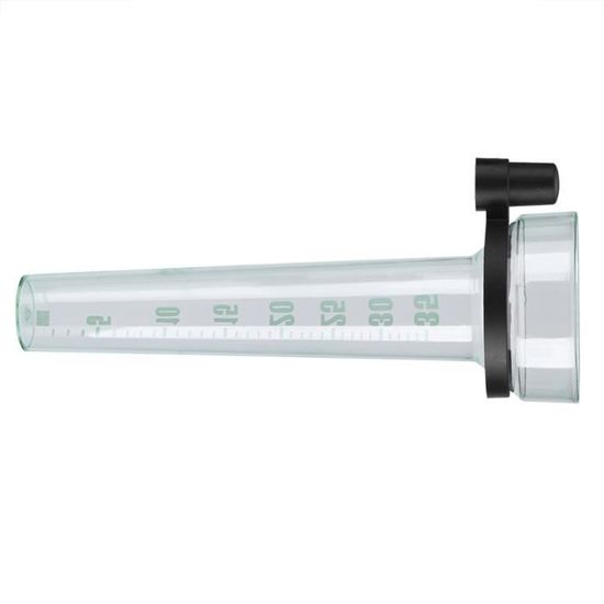 Pluviomètre De Jardin 35 Mm - Tube En Plastique Vert - Hauteur 24,5 Cm - Lecture Facile - Pour Cour, Champ, Potager