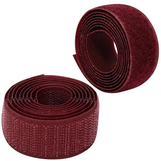 Bande Scratch Auto-Agrippante 16mm X 1m - Gris Pierre - Polyamide/Polyester - Pour Câbles, Vêtements, Organisation