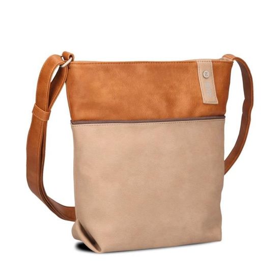 zwei Olli OR12 Rucksack Umhängetasche Tasche Yellow Gelb Braun Neu