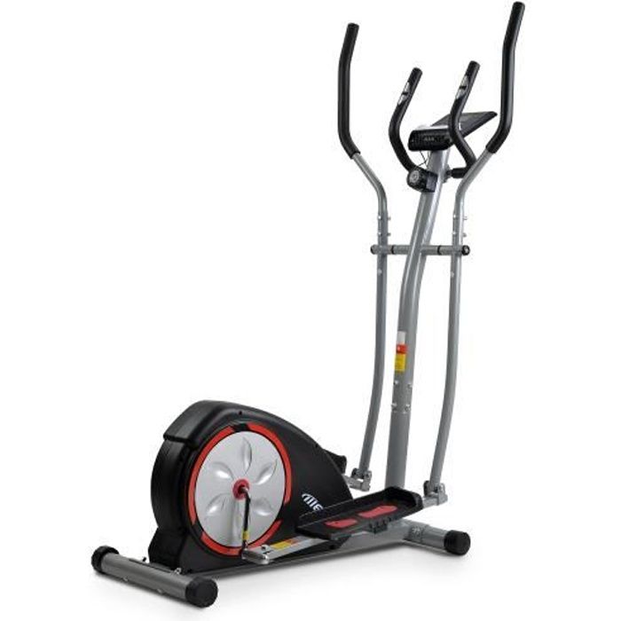 Vélo elliptique avec écran LCD vélo elliptique portable avec 8 niveaux de résistance et mouvement bidirectionnel