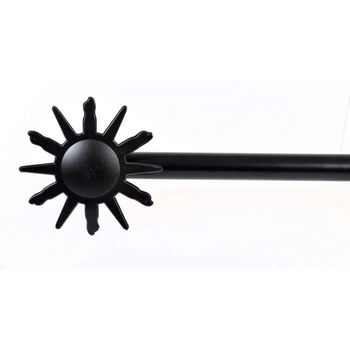 Kit de Tringle a Rideau Soleil - Extensible 3m - Noir