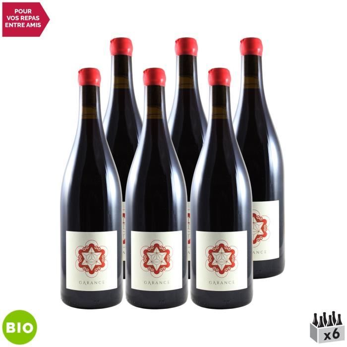 Anjou Garance Pineau d'Aunis Rouge 2019 - Bio - Lot de 6x75cl - Château de Bois-Brinçon - Vin AOC Rouge du Val de Loire