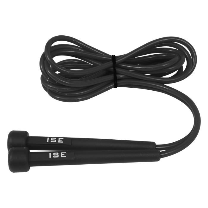ISE Corde à Sauter Facilement réglable 3 m câble-La Poignée Souple et Câble Ajustable,Rope Skipping pour Entrainement Fitness JP1001