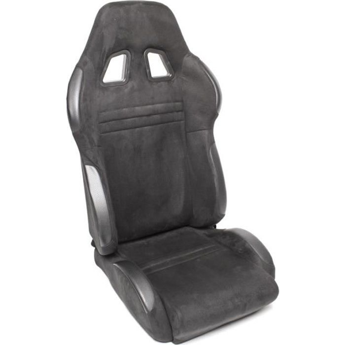 Siege baquet sport Tuning Art - noir, alcantara, ajustable, gauche, Siege baquet inclinable avec mecanisme