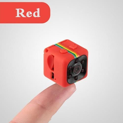 Mini caméra SQ 11, 1080p HD, petit caméscope avec vision nocturne, détecteur de mouvement, convient au sport, vidéo numérique-rouge