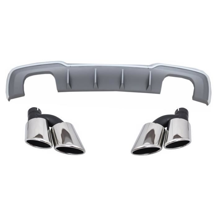Diffuseur Pare-chocs pour embouts silencieux Audi A3 8V 16-19 S-Line Hatchback Sportback S3