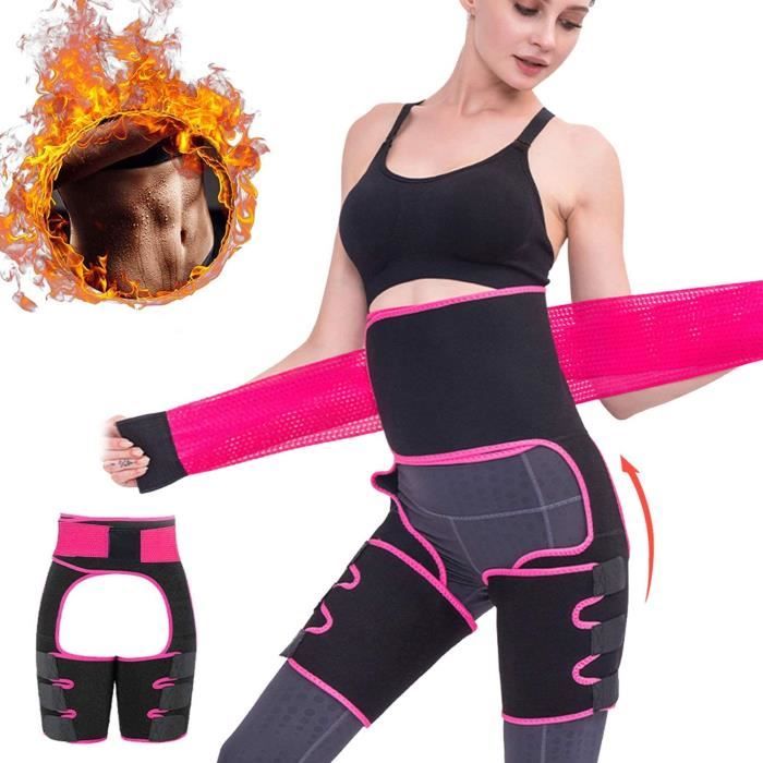CEINTURE DE FORCEROOTOK Ceinture de Sudation3 en 1 Ceinture Sudation Homme et FemmeCeinture Abdominale Serre Taille Corset Sculp146