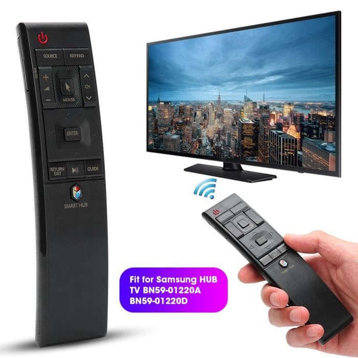Télécommande de Télévision Intelligente Remplacement de Chambre Ménage pour Samsung HUB TV BN59-01220A BN59-01220D-NIM