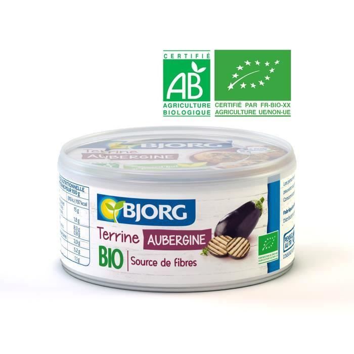 BJORG Terrine Végétale Aubergines Bio 125g