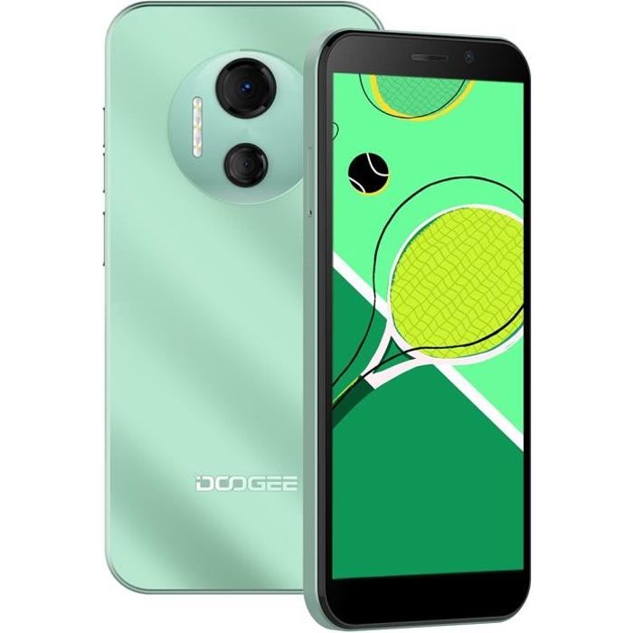 DOOGEE X97 Pro 4Go 64Go Android 12 Smartphone Écran 6.0 pouce Batterie 4200mAh Caméra 12MP NFC 4G portable Téléphone - Vert