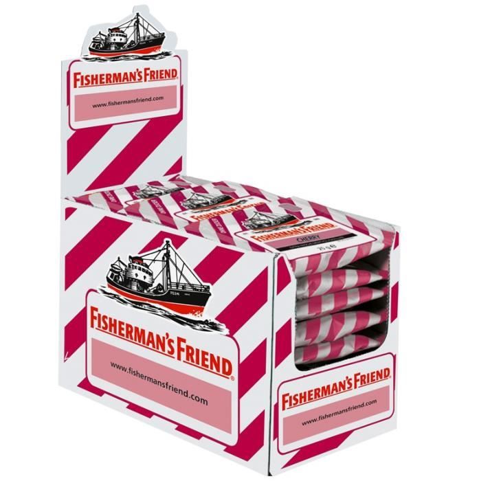 FISHERMAN'S FRIEND, Cerise, sans sucre, 24 sacs