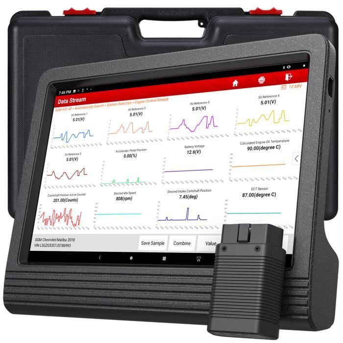 LAUNCH X431 V+ (Pro 3) Diagnostic AUTO OBD2 Avec WIFI Bluetooth pour Tous Systèmes, Auto VIN, Code ECU(2 Ans de Mise à Jour Gratuit)