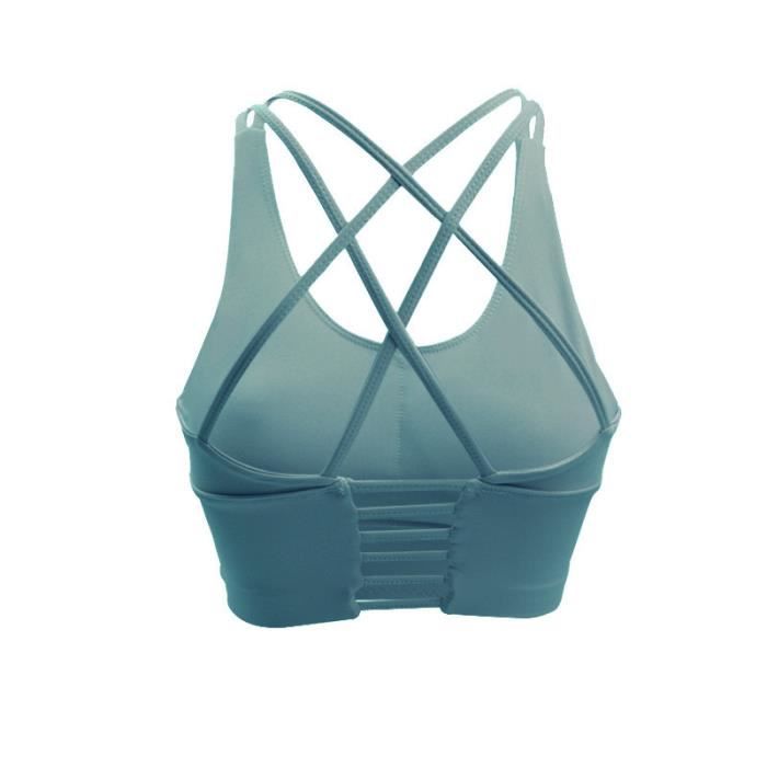2 pièces Femme Sous vetements Bustier corset pour Jogging Yoga Gym Fitness(Même couleur et Même taille)-S-Vert-Vert