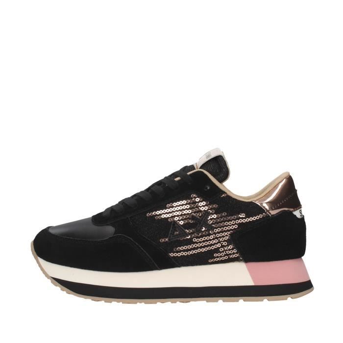 Sun68 Z40218 chaussures de tennis faible Femme NOIR