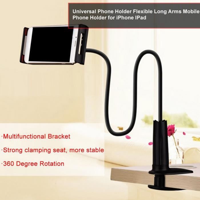 Support flexible de tablette de téléphone pour bureau de voiture ipad