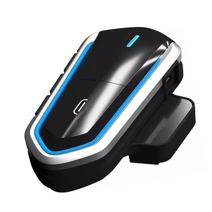 Casque Bluetooth Casque moto Moto Ecouteur Casque mains étanche Casque sans fil Radio FM Appel gratuit 2.4GHZ