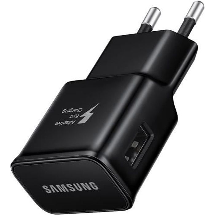 Chargeur Secteur USB 15W Fast Charqge Charge Rapide Original Noir