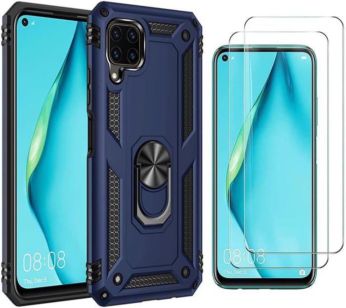 Little Boutik Coque Silicone Noir + Verre Trempe pour Xiaomi Redmi 9A