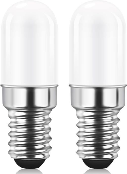 Ampoule LED E14 pour Réfrigérateur Blanc Chaud 3000K pour Frigo Lampe de Sel Machine a Coudre Non variable Lot de 2