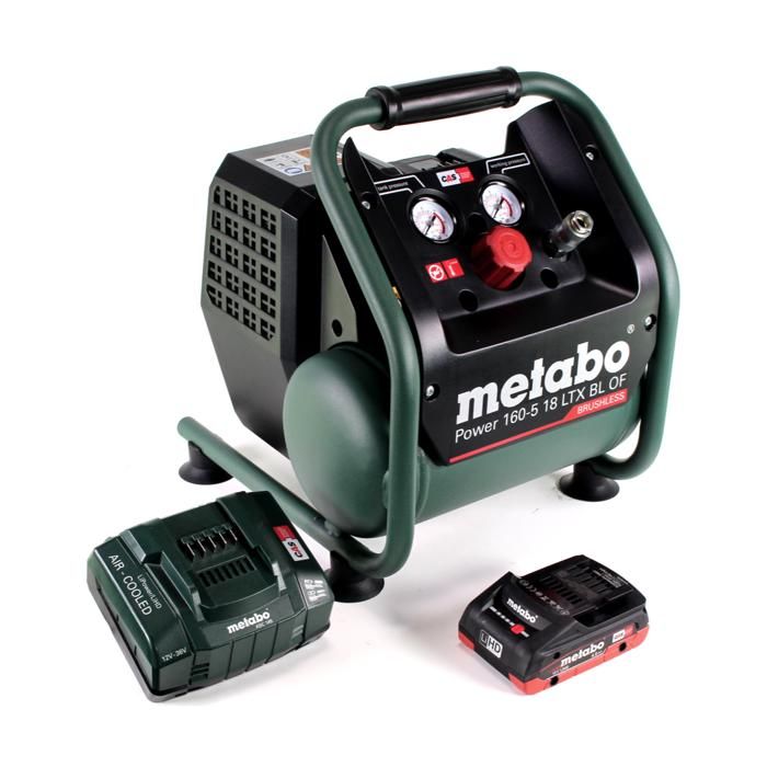 Compresseur sans fil Metabo Power 160 5 18 LTX BL OF 18V 8 bar Sans brosse