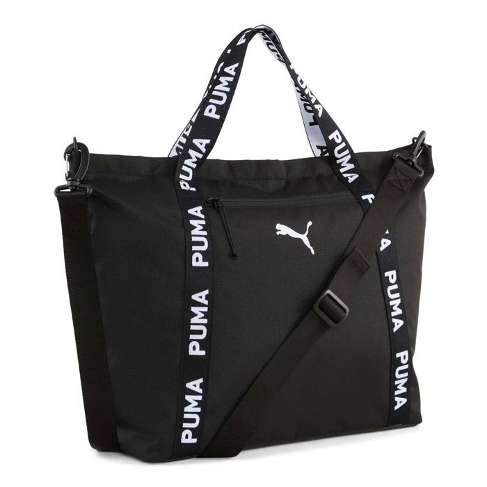 PUMA Sac shopper noir blanc pour femme - AT ESS Shopper Puma Black 316342