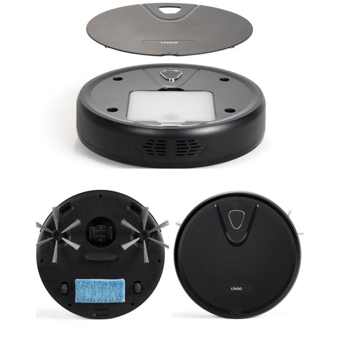 Aspirateur Robot - LIVOO - Noir - 800 Pa - 500 ml - Autonomie 70 min - Livoo