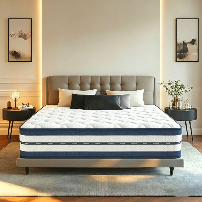 Matelas 140x200 cm - Ép 28 cm - Luxe - Ultra Respirante - Fermeté Moyenne - Matelas Mémoire de Forme - 10 zones Soutien Parfait