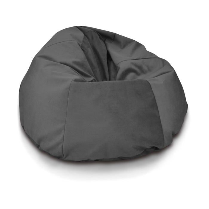 Pouf Relax pouf déhoussable coussin microfibre fauteuil ergonomique pouf rembourré Gris A104 XXL